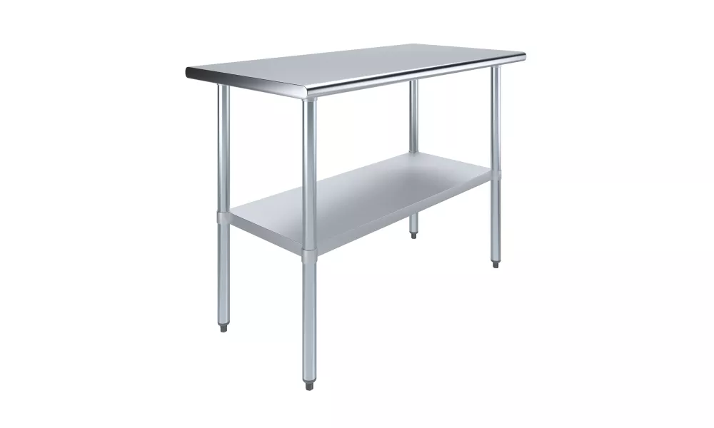 24" X 48" Stainless Steel Work Table With Undershelf