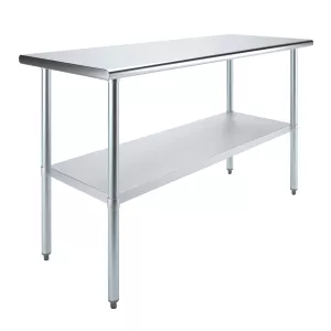 image-Stainless Steel Tables with Undershelf