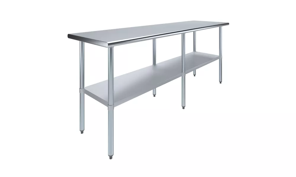 24" X 84" Stainless Steel Work Table With Undershelf