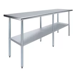 24" X 84" Stainless Steel Work Table With Undershelf
