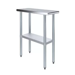 30" X 12" Stainless Steel Work Table With Undershelf