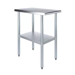 30" X 15" Stainless Steel Work Table With Undershelf