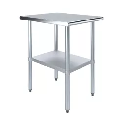 30" X 24" Stainless Steel Work Table With Undershelf