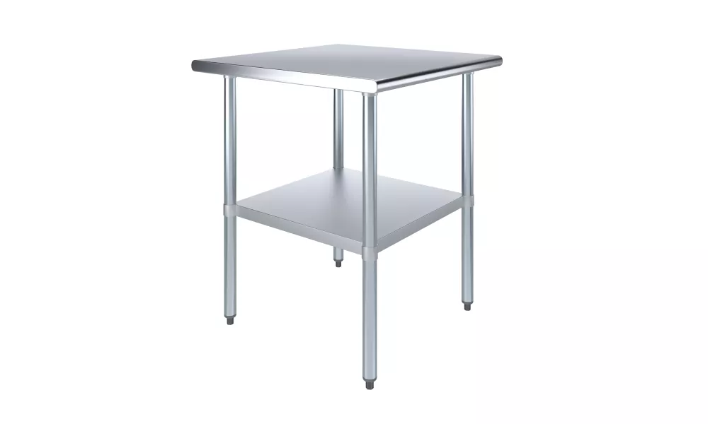 30" X 30" Stainless Steel Work Table With Undershelf