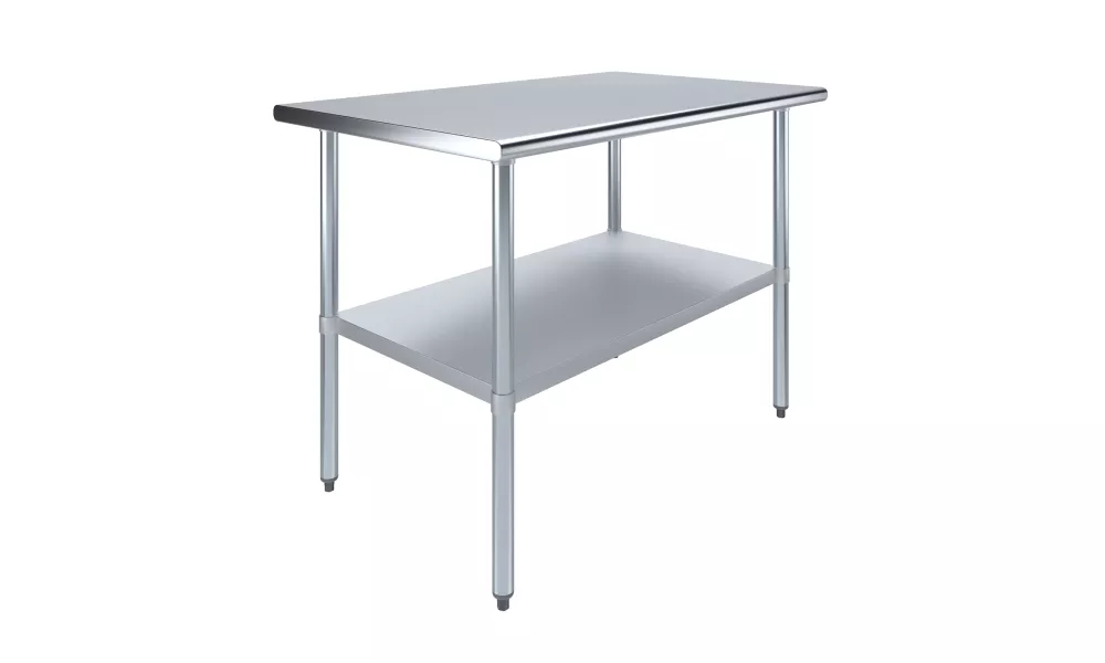 30" X 48" Stainless Steel Work Table With Undershelf