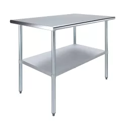 30" X 48" Stainless Steel Work Table With Undershelf