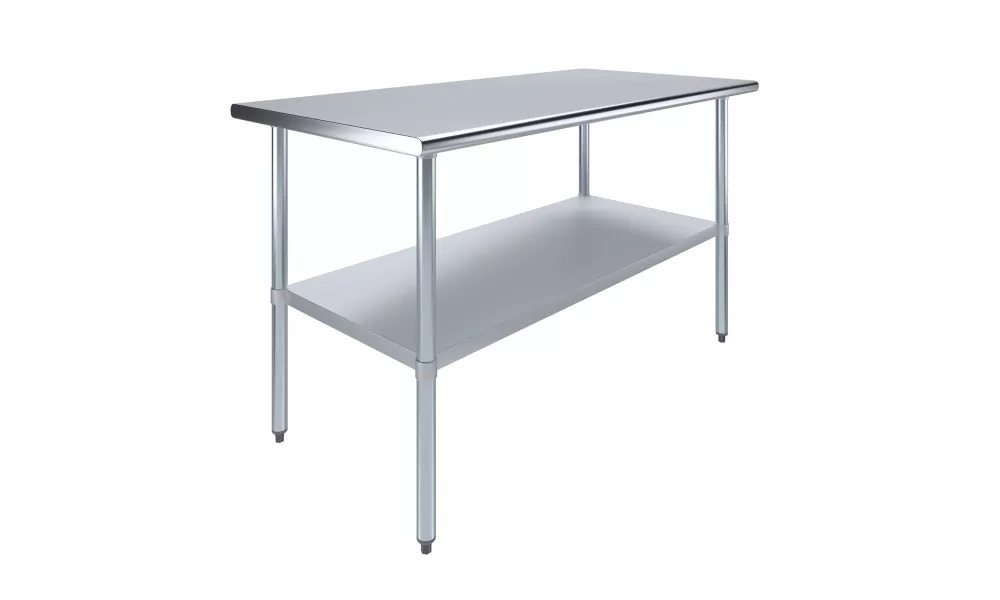 30" X 60" Stainless Steel Work Table With Undershelf