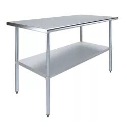 30" X 60" Stainless Steel Work Table With Undershelf