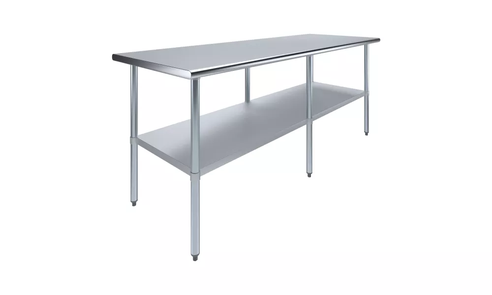 30" X 84" Stainless Steel Work Table With Undershelf