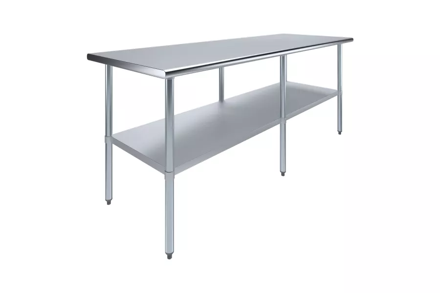 30" X 84" Stainless Steel Work Table With Undershelf
