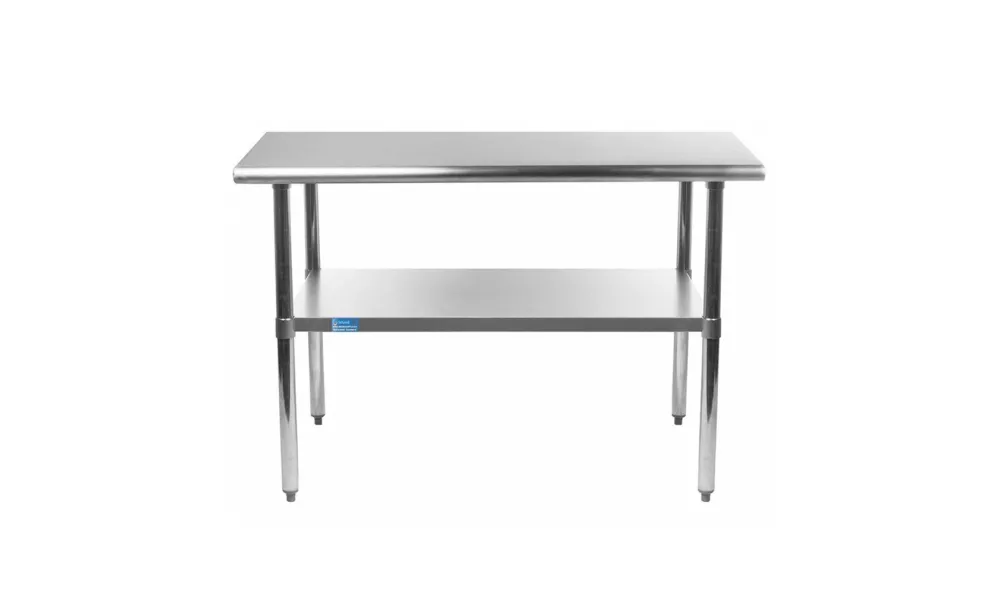 36" X 48" Stainless Steel Work Table With Undershelf