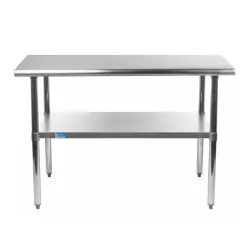 36" X 36" Stainless Steel Work Table With Undershelf