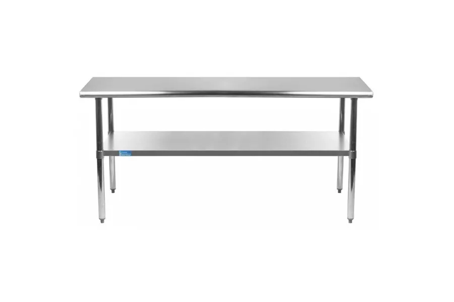 36" X 60" Stainless Steel Work Table With Undershelf