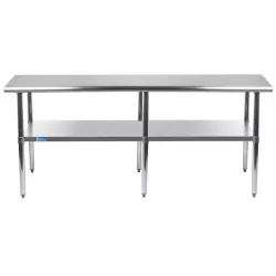 36" X 96" Stainless Steel Work Table With Undershelf