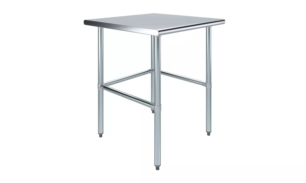 30 in. x 30 in. Open Base Stainless Steel Work Table 