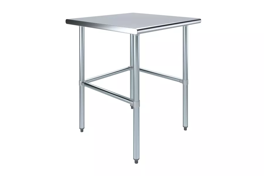30 in. x 30 in. Open Base Stainless Steel Work Table 