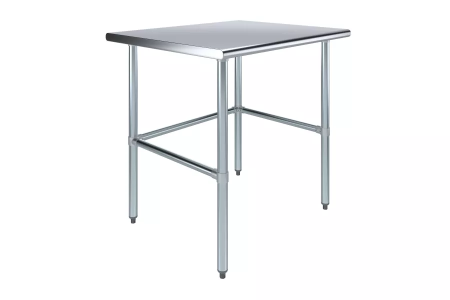30 in. x 36 in. Open Base Stainless Steel Work Table 
