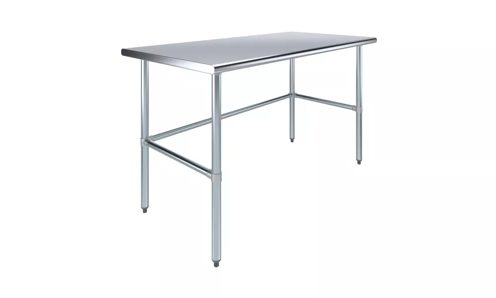30" X 60" Stainless Steel Work Table With Open Base