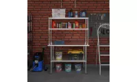 48" X 18" Stainless Steel Work Table With 2 Shelves - NSF Certified Commercial Kitchen Prep Table