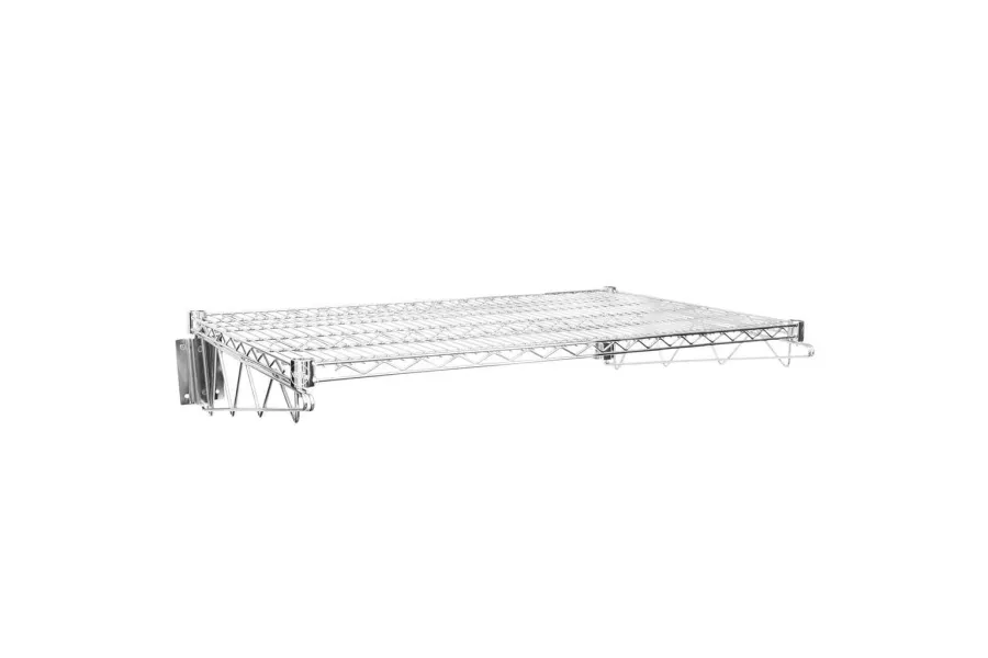 24" X 36" Chrome Wire Wall Mount Shelf