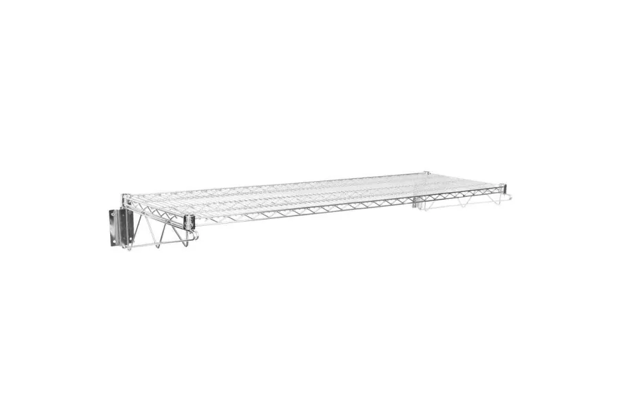 18" X 60" Chrome Wire Wall Mount Shelf