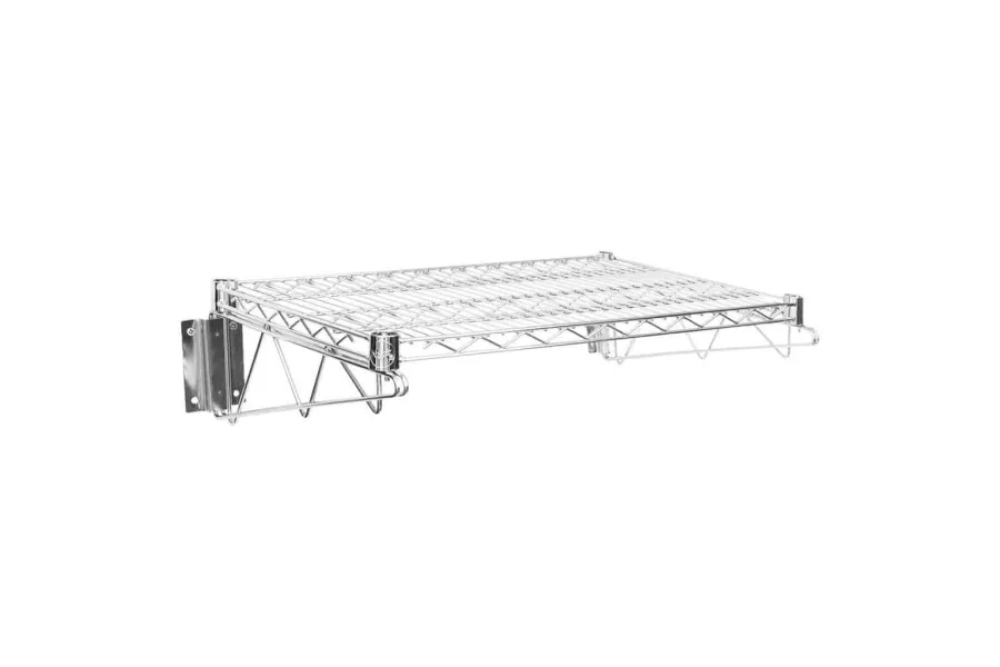 18" X 24" Chrome Wire Wall Mount Shelf