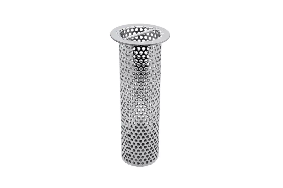 2" Diameter x 6" Tall Commercial Cylinder Floor Drain Strainer