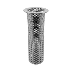 3" Diameter x 8" Tall Commercial Cylinder Floor Drain Strainer