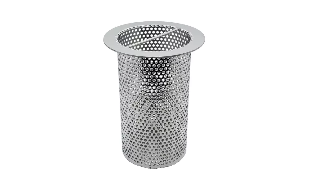 4" Diameter x 6" Tall Commercial Cylinder Floor Drain Strainer