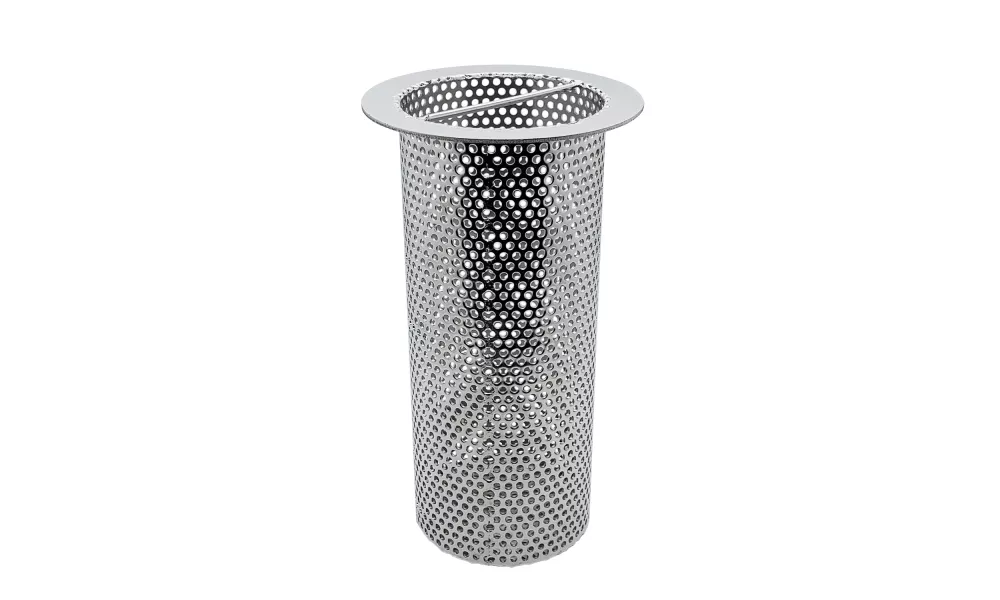 4" Diameter x 8" Tall Commercial Cylinder Floor Drain Strainer