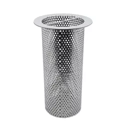 4" Diameter x 8" Tall Commercial Cylinder Floor Drain Strainer