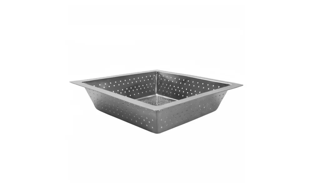 10" x 10" x 3" Commercial Floor Drain Strainer - Stainless Steel