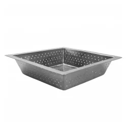 10 in. x 10 in. x 3 in. Commercial Floor Drain Strainer - Stainless Steel