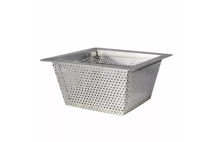 10 in. x 10 in. x 5 in. Commercial Floor Drain Strainer - Stainless Steel