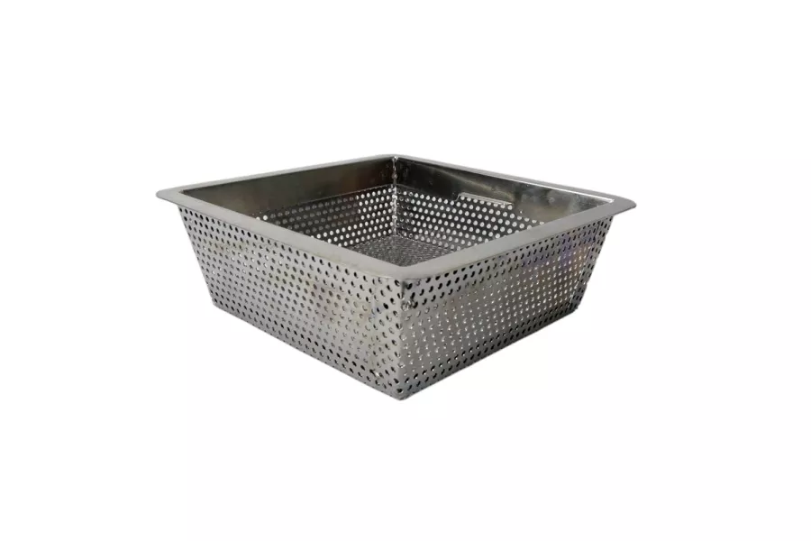 8.5" x 8.5" x 3" Commercial Floor Drain Strainer - Stainless Steel