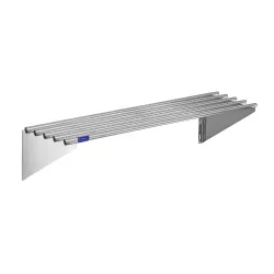 60" Long X 18" Deep Stainless Steel Tubular Wall Shelf | NSF Certified | Appliance & Equipment Metal Shelving