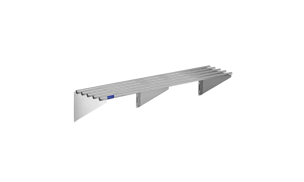 72" Long X 18" Deep Stainless Steel Tubular Wall Shelf | NSF Certified | Appliance & Equipment Metal Shelving