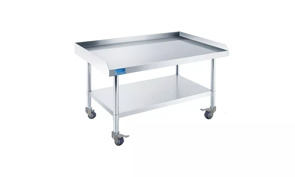 30" x 48" Stainless Steel Equipment Stands with Wheels