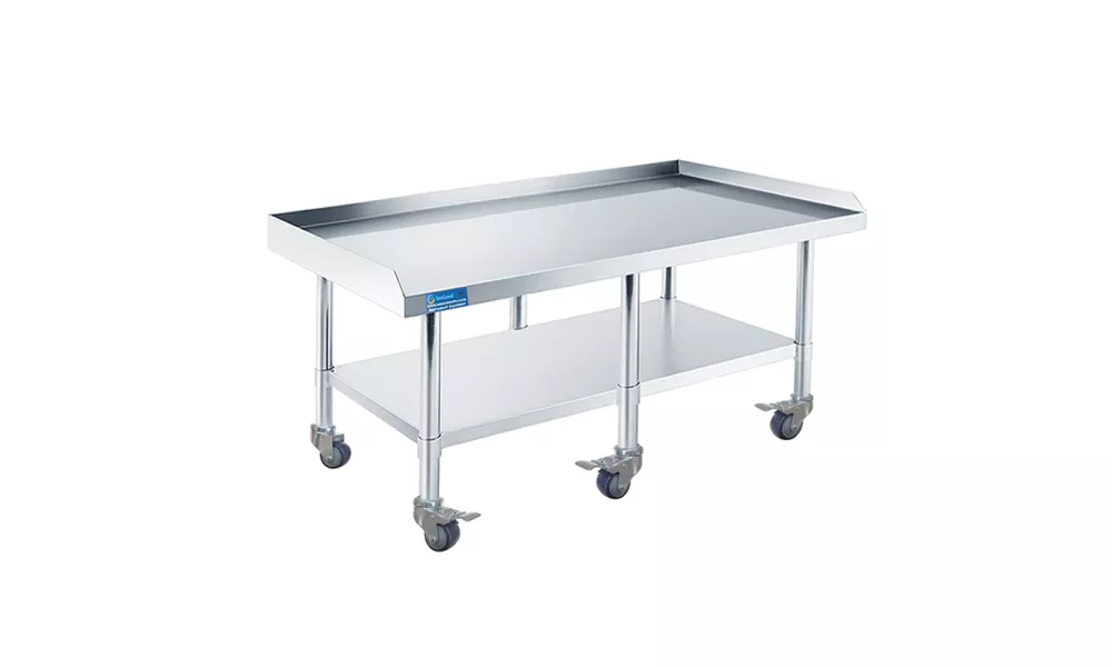 24" x 72" Stainless Steel Equipment Stands with Wheels