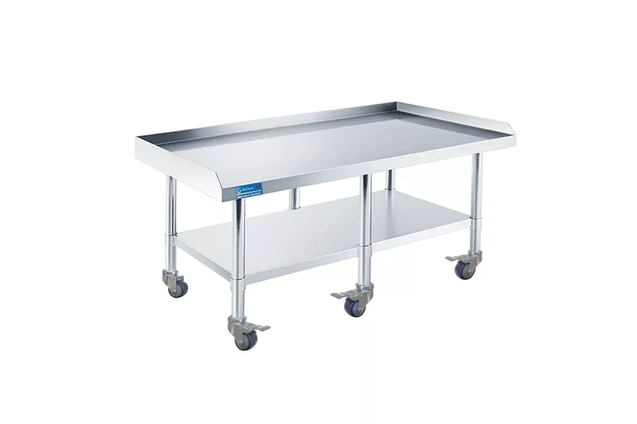 24" x 72" Stainless Steel Equipment Stands with Wheels