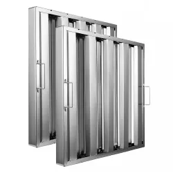 20" Width x 20" Height x 2" Thickness Stainless Steel Hood Filter (Pack of 2)