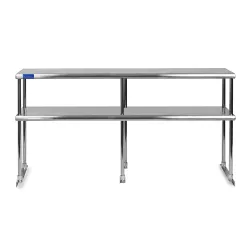 12" X 96" Stainless Steel Double-Tier Shelf