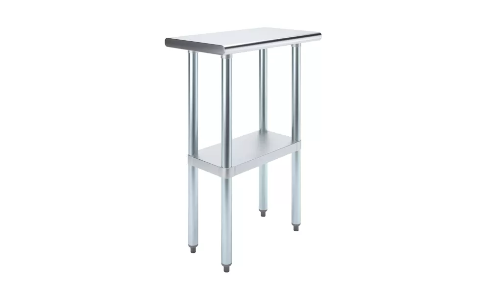 14" X 24" Stainless Steel Work Table With Undershelf