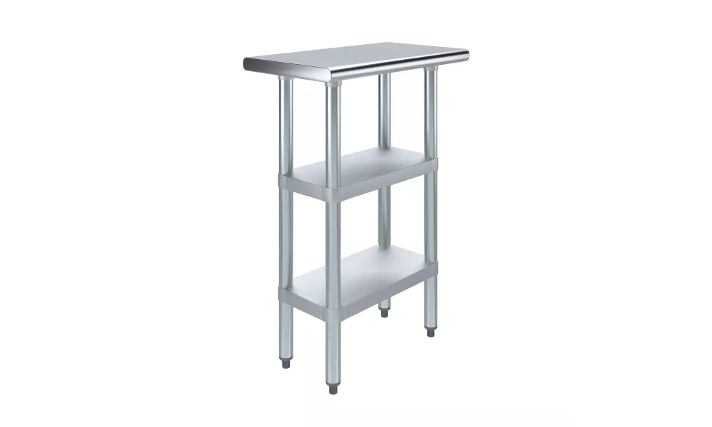 14 in. x 24 in. Stainless Steel Table With Two Undershelves