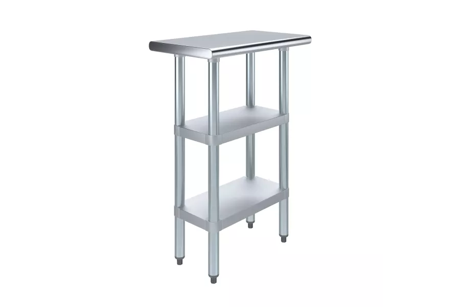 14 in. x 24 in. Stainless Steel Table With Two Undershelves