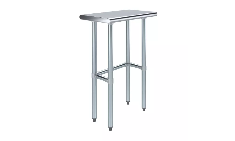 14" X 24" Stainless Steel Work Table With Open Base