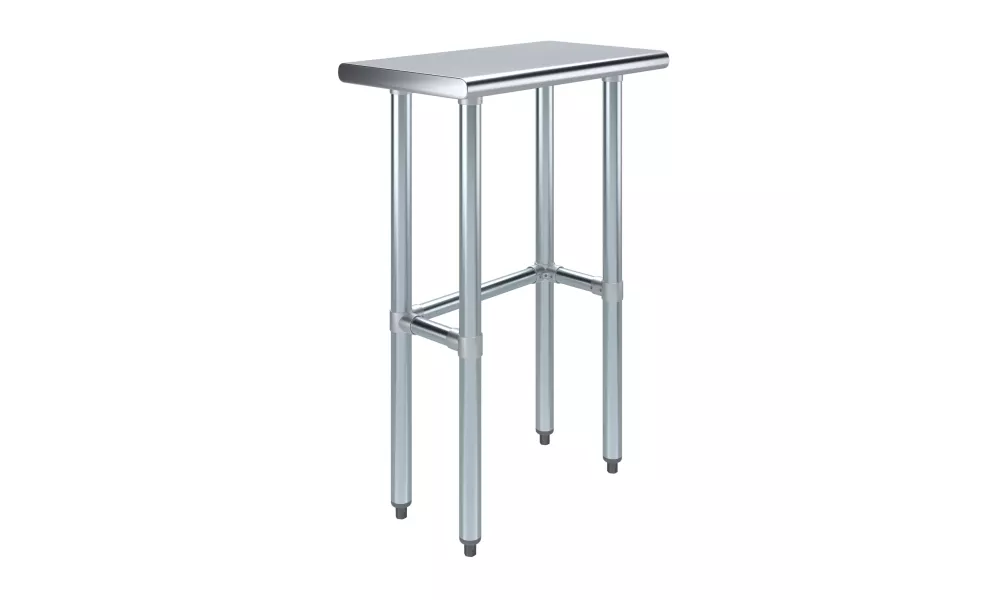 14 in. x 24 in. Open Base Stainless Steel Work Table 