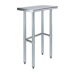 14 in. x 24 in. Open Base Stainless Steel Work Table 