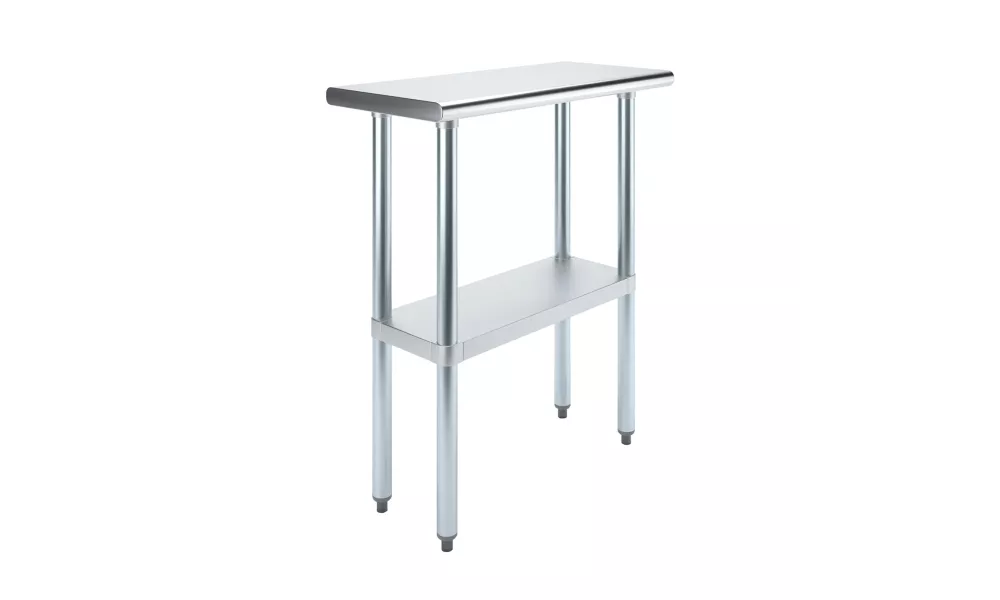 14" X 30" Stainless Steel Work Table With Undershelf