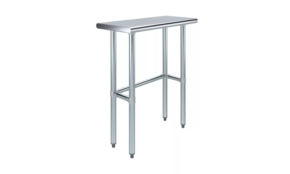 14" X 30" Stainless Steel Work Table With Open Base